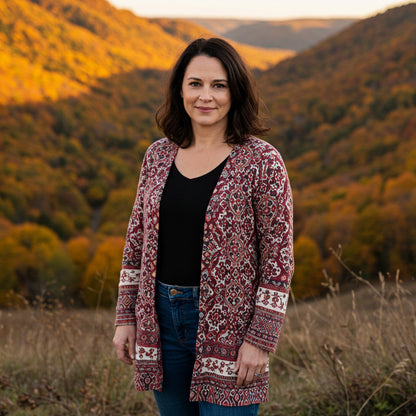 A Vintage Style Cardigan with Delicate Timeless Details