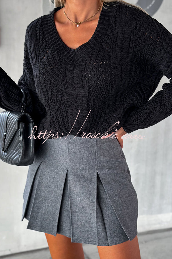A Vintage Style Sweater with Delicate Timeless Details