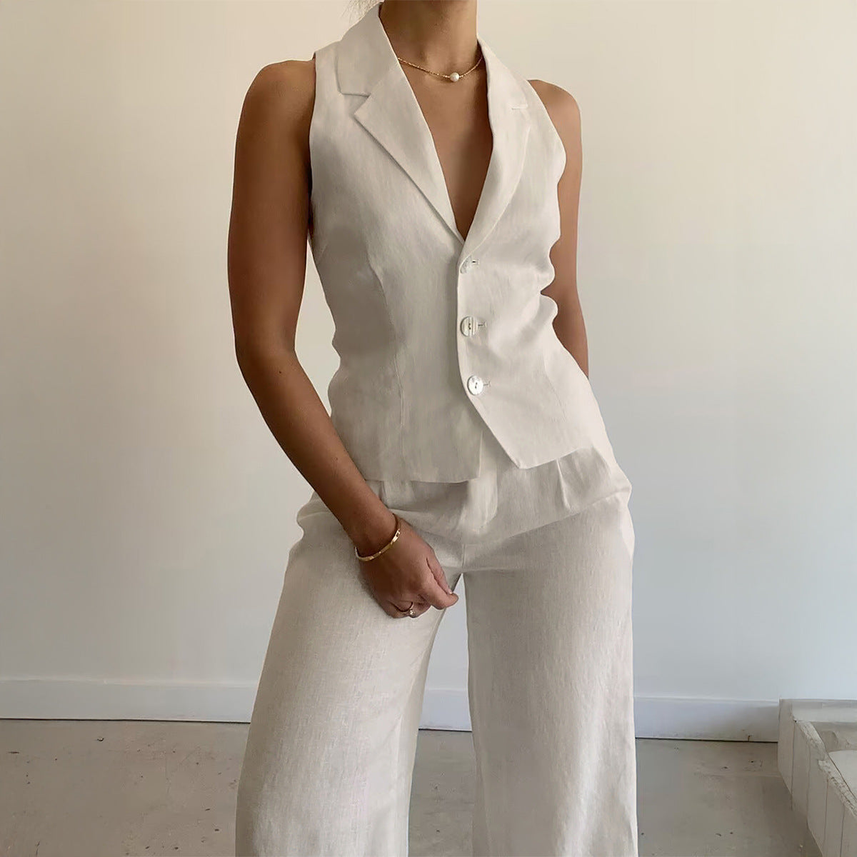 A Vintage Style Pants with Delicate Timeless Details