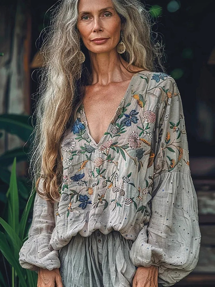 A Vintage Style Shirt with Delicate Timeless Details