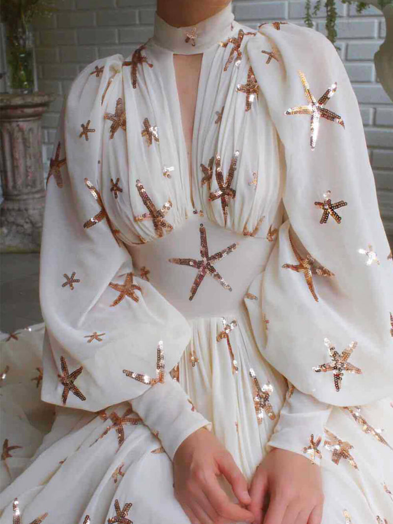 A Vintage Style Dress with Delicate Timeless Details