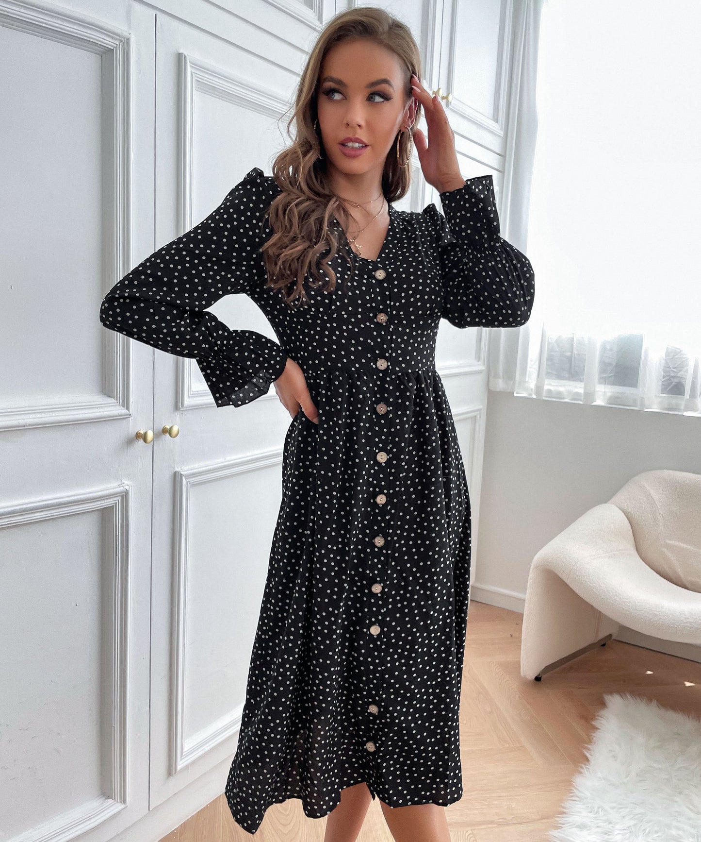 Elegantly Styled Dress for Everyday Wear