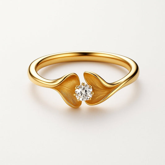 Bloom Cast Crystal Gold Ring