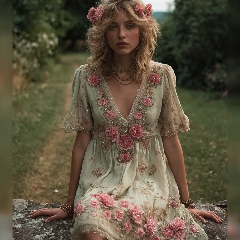 Classic Vintage Dress with a Flattering Fit