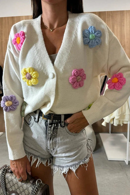 A Vintage Style Cardigan with Delicate Timeless Details