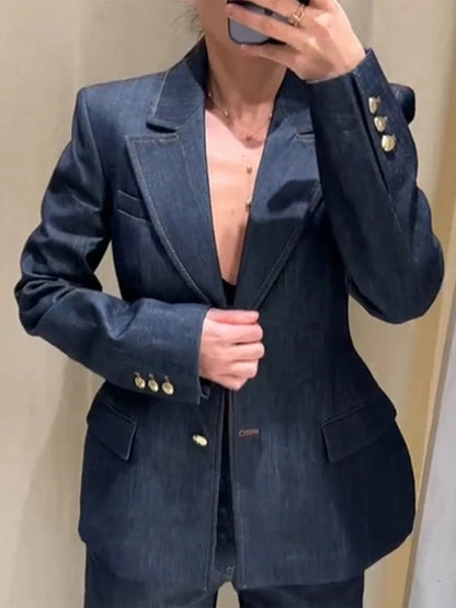 blue suit