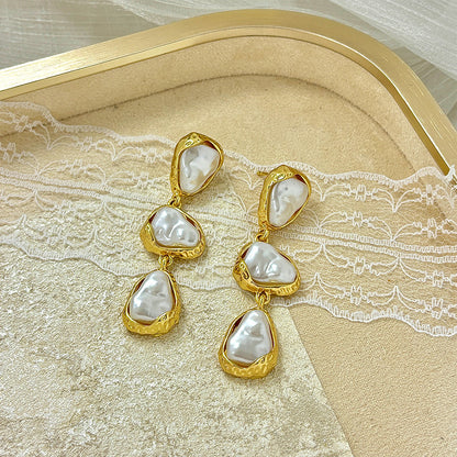 Delicate Artisan Pearl Earring