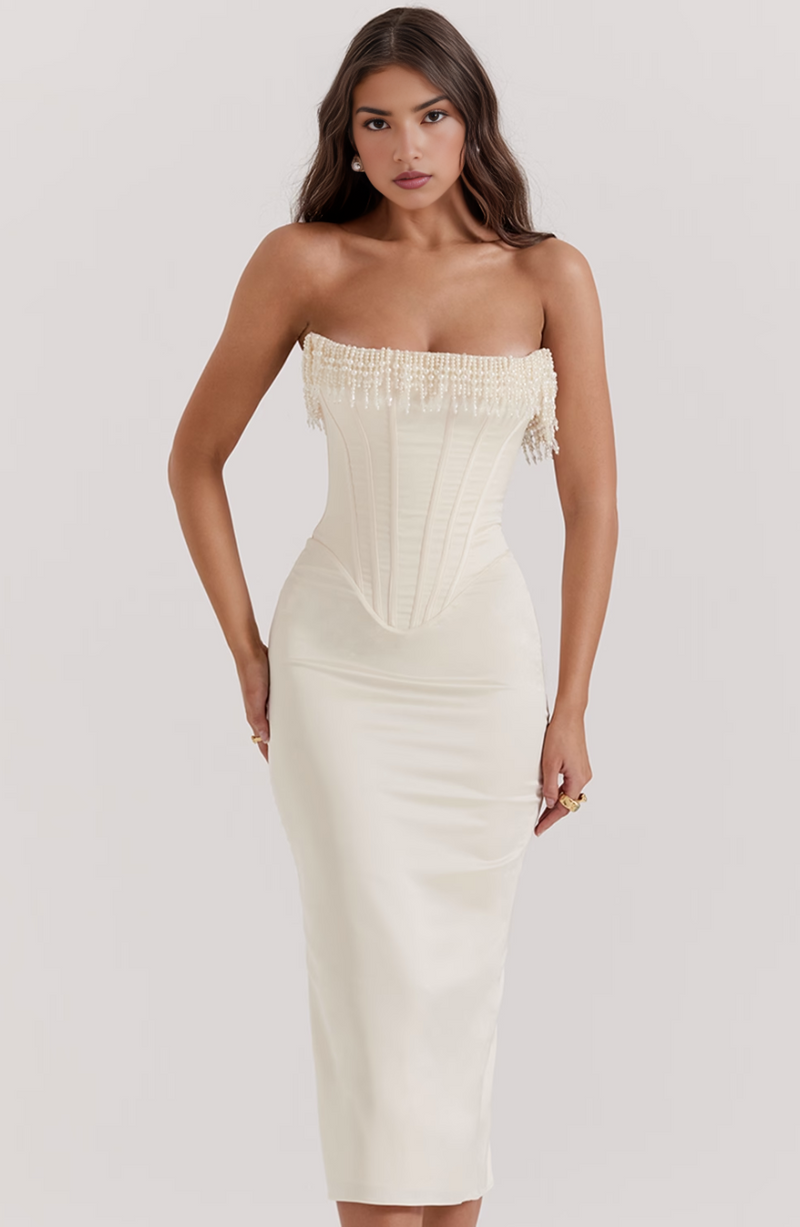 A Vintage Style Dress with Delicate Timeless Details