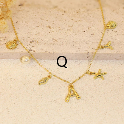 Gold Letter Q