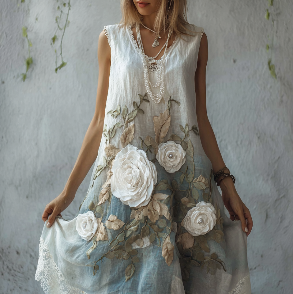 A Vintage Style Dress with Delicate Timeless Details