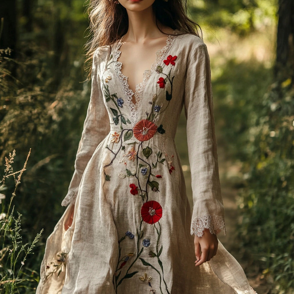A Vintage Style Dress with Delicate Timeless Details