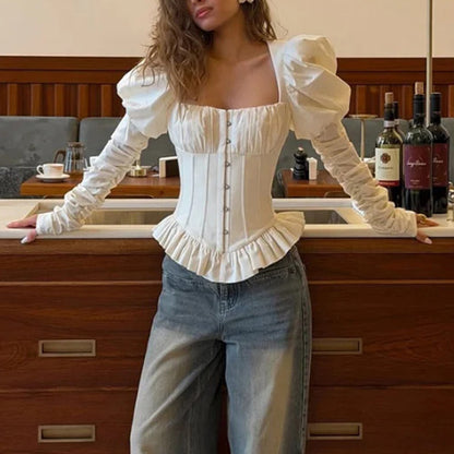 A Vintage Style Top with Delicate Timeless Details