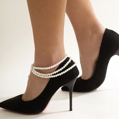 Vintage Handmade Pearl Anklet
