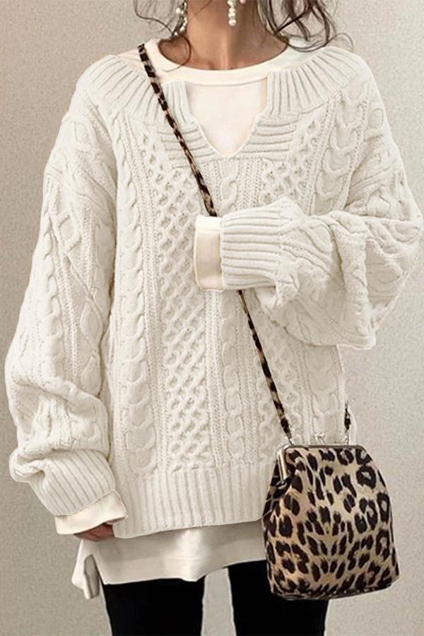 A Vintage Style Sweater with Delicate Timeless Details