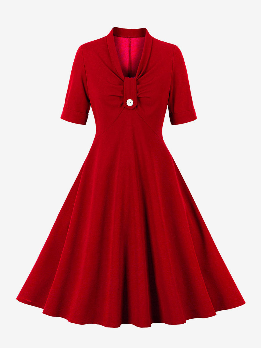 Classic Vintage Dress with a Flattering Fit