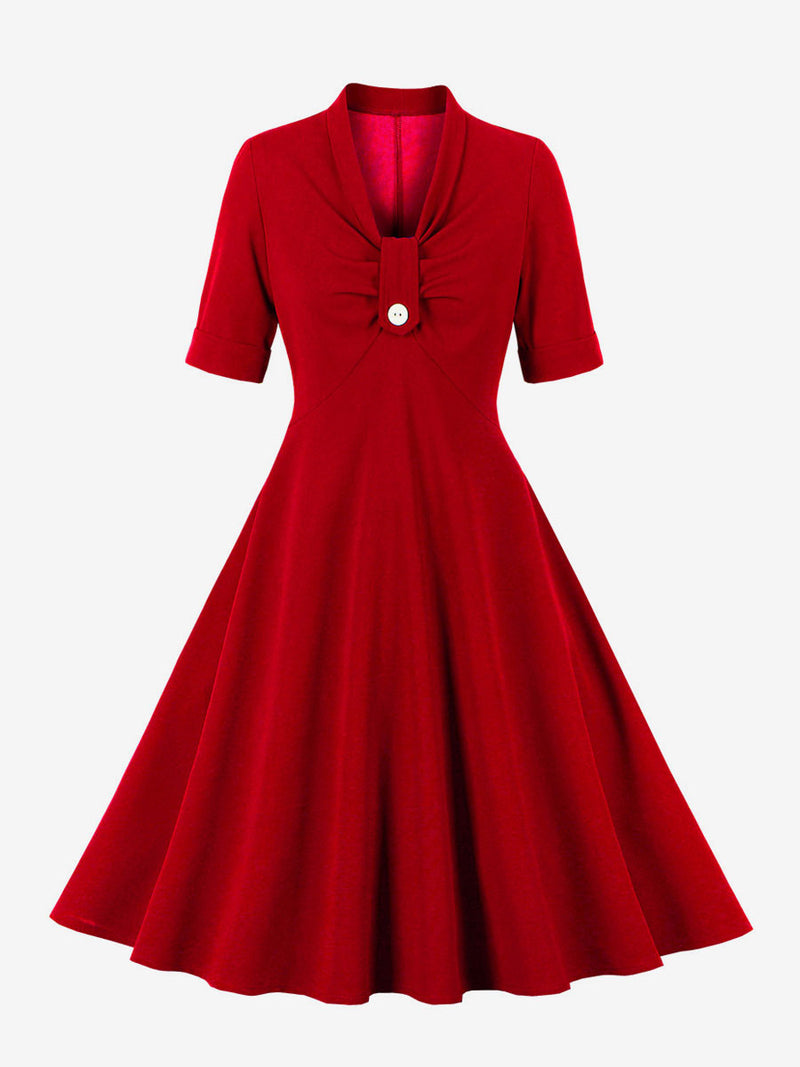 Classic Vintage Dress with a Flattering Fit