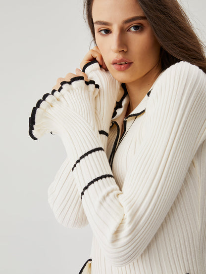 Well Tailored Sweater with a Graceful Silhouette