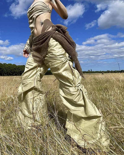 A Vintage Style Pants with Delicate Timeless Details