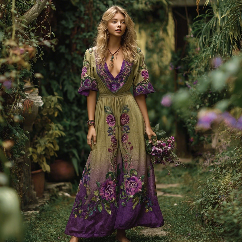 A Vintage Style Dress with Delicate Timeless Details