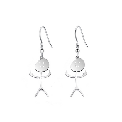 Silver earrings