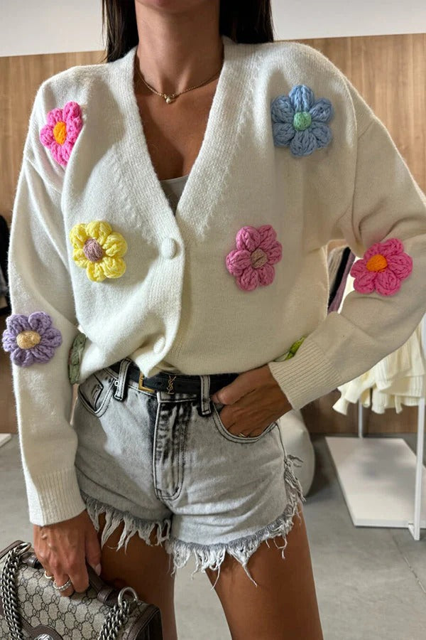 A Vintage Style Cardigan with Delicate Timeless Details