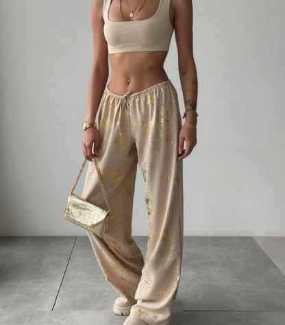 A Vintage Style Pants with Delicate Timeless Details