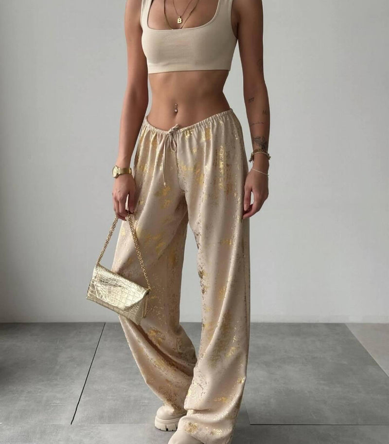 A Vintage Style Pants with Delicate Timeless Details