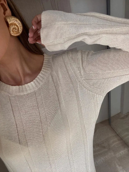 A Vintage Style Pullover with Delicate Timeless Details