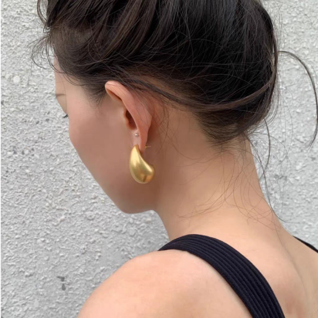 Small Size Matte Gold Pair