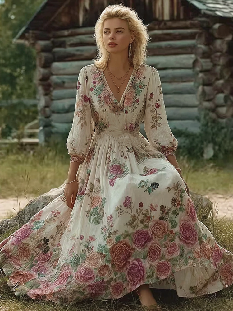 A Vintage Style Dress with Delicate Timeless Details