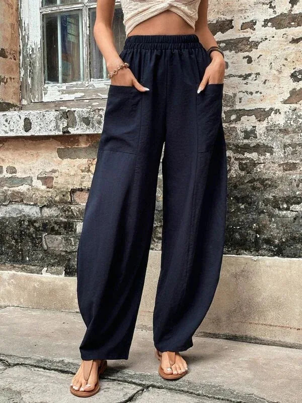 A Vintage Style Pants with Delicate Timeless Details