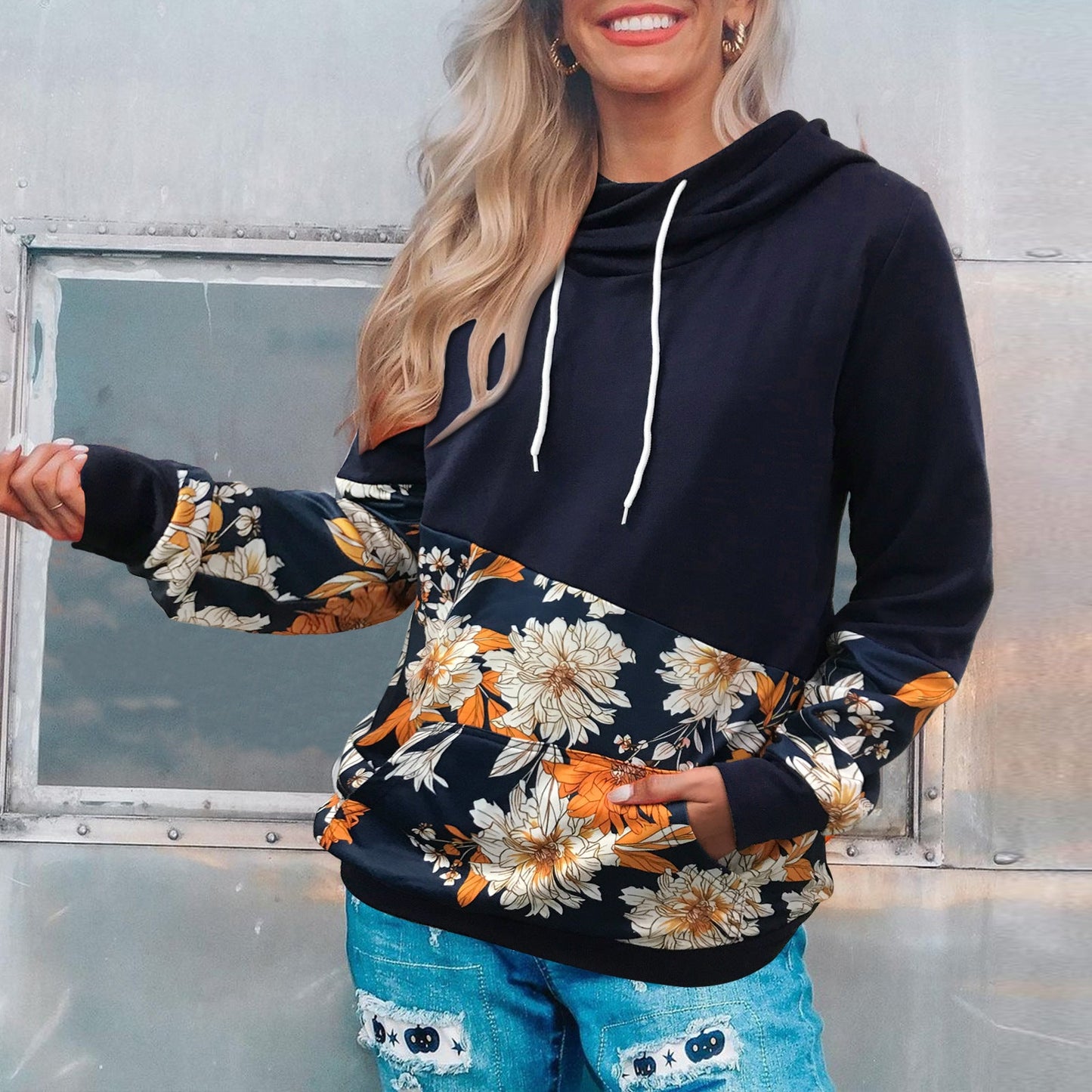Dark Blue Floral 2