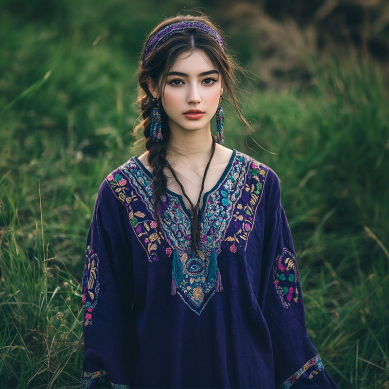 Classic Vintage Blouse with a Flattering Fit