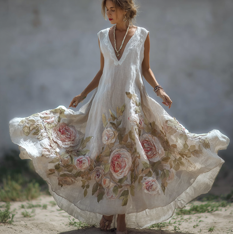 A Vintage Style Dress with Delicate Timeless Details