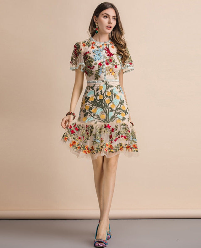 A Vintage Style Dress with Delicate Timeless Details