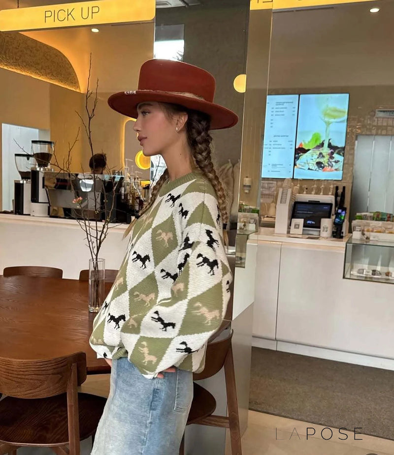 Classic Vintage Sweater with a Flattering Fit
