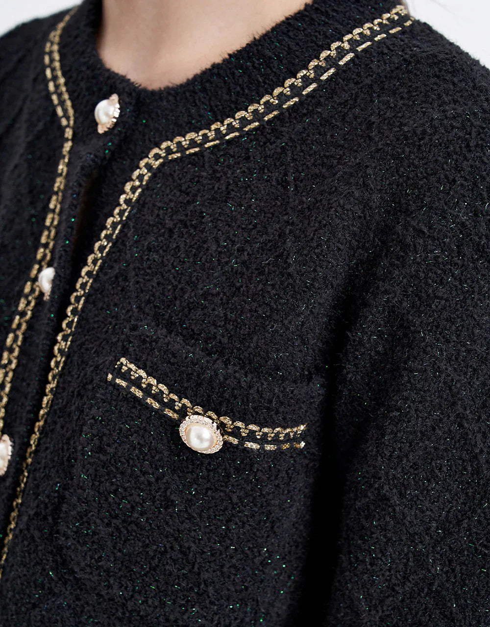 A Vintage Style Cardigan with Delicate Timeless Details