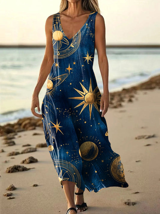 Women's Turtle Pattern Art Print Sleeveless Cotton Shirt