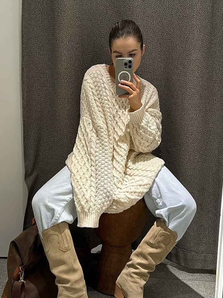Vintage Inspired Sweater with a Contemporary Edge