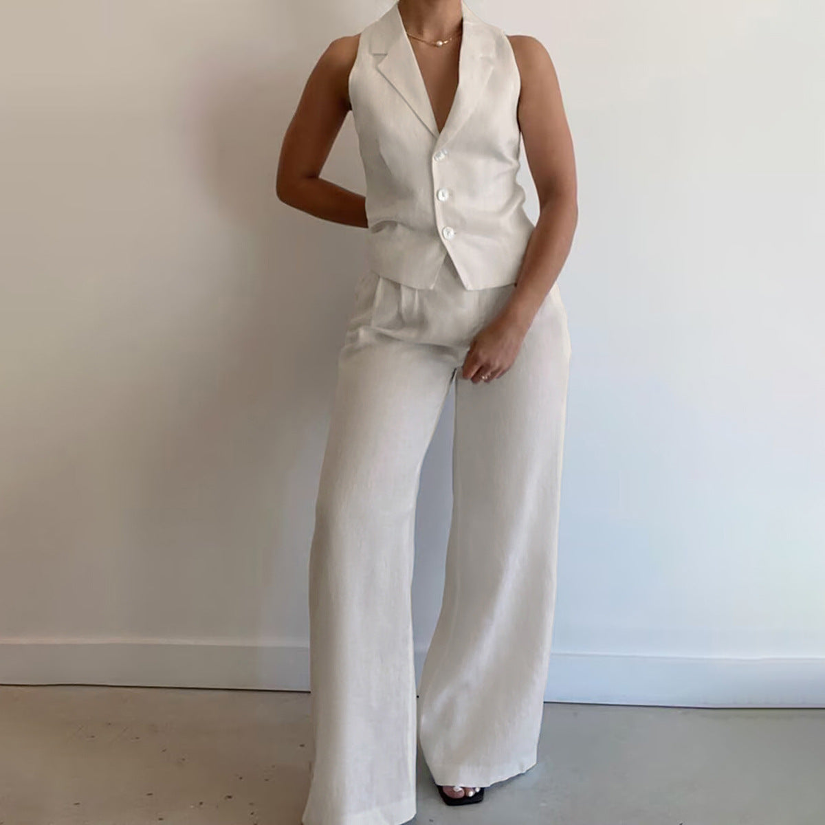 A Vintage Style Pants with Delicate Timeless Details