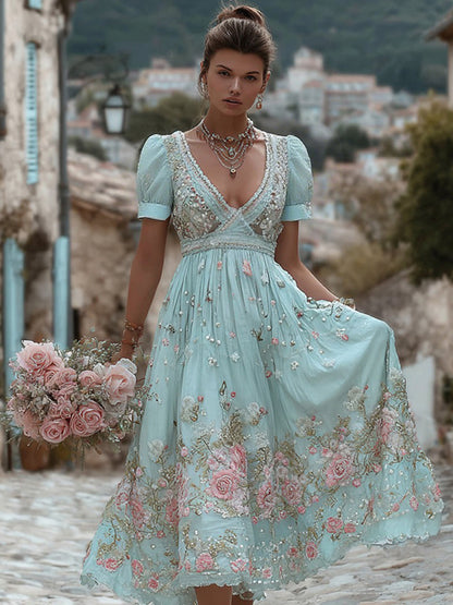 A Vintage Style Dress with Delicate Timeless Details