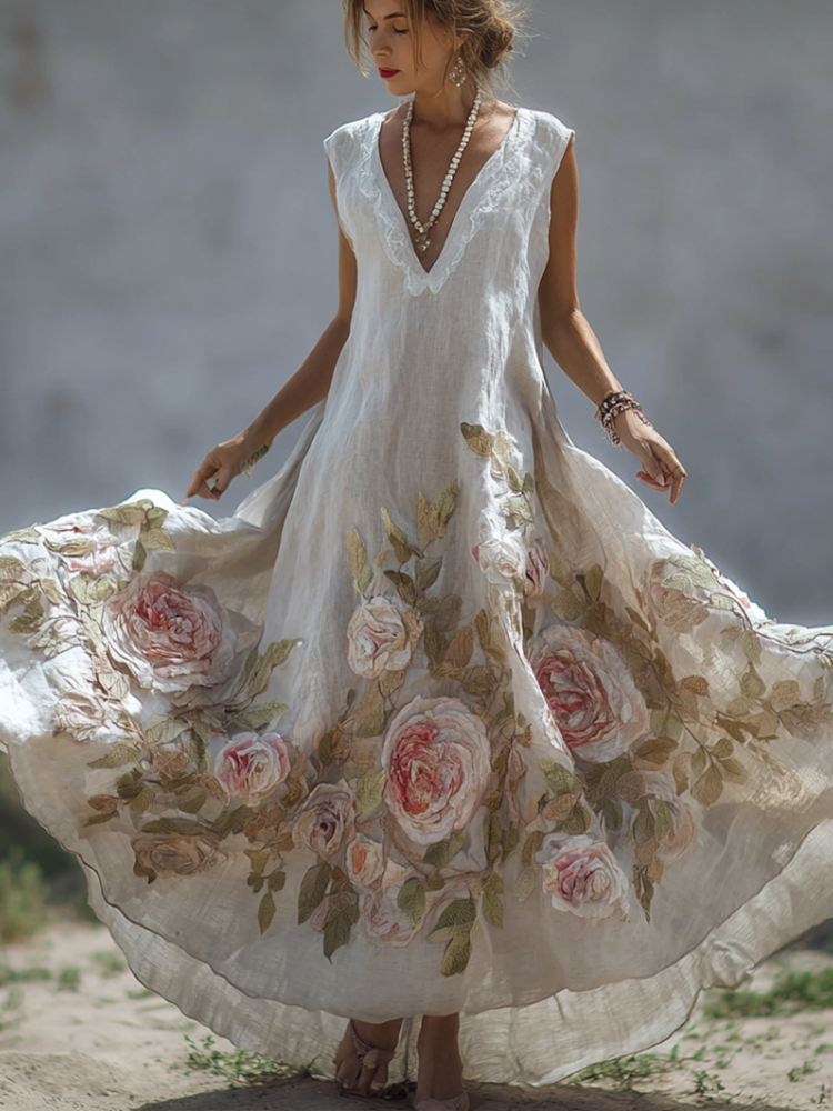 A Vintage Style Dress with Delicate Timeless Details