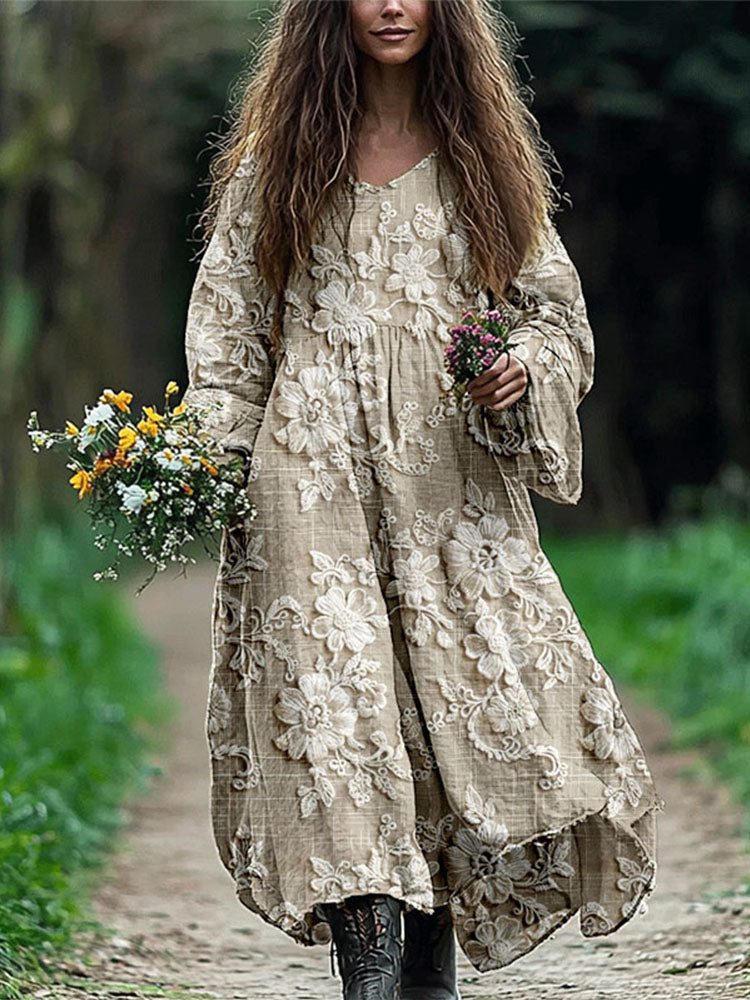 A Vintage Style Dress with Delicate Timeless Details