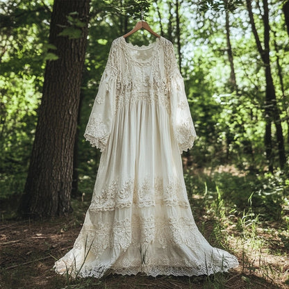 A Vintage Style Dress with Delicate Timeless Details