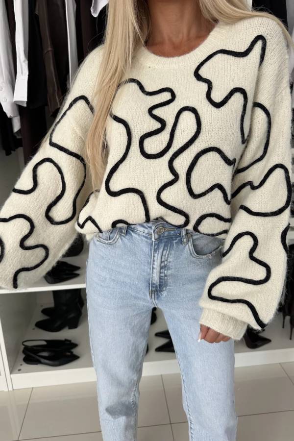 A Vintage Style Sweater with Delicate Timeless Details