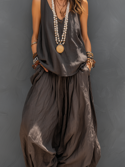A Vintage Style Trousers with Delicate Timeless Details