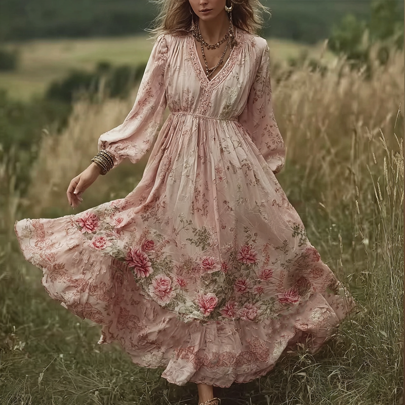 A Vintage Style Dress with Delicate Timeless Details