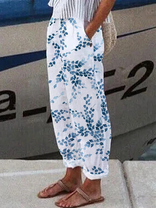 Loose Leaf Casual Pants