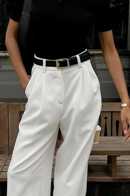 A Vintage Style Pants with Delicate Timeless Details