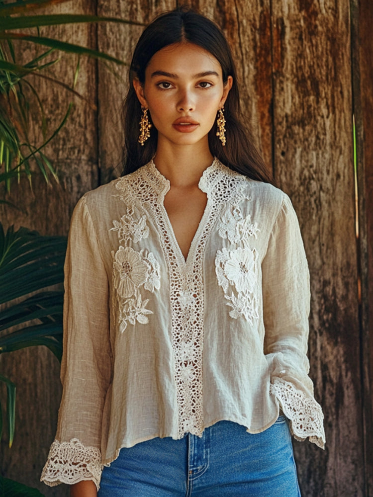 A Vintage Style Shirt with Delicate Timeless Details